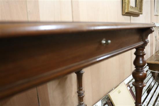 A French one drawer hall table W.90cm